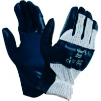 LUVA T/AMERICANO AREJ NITRILO  AZUL HYNIT 32-815*